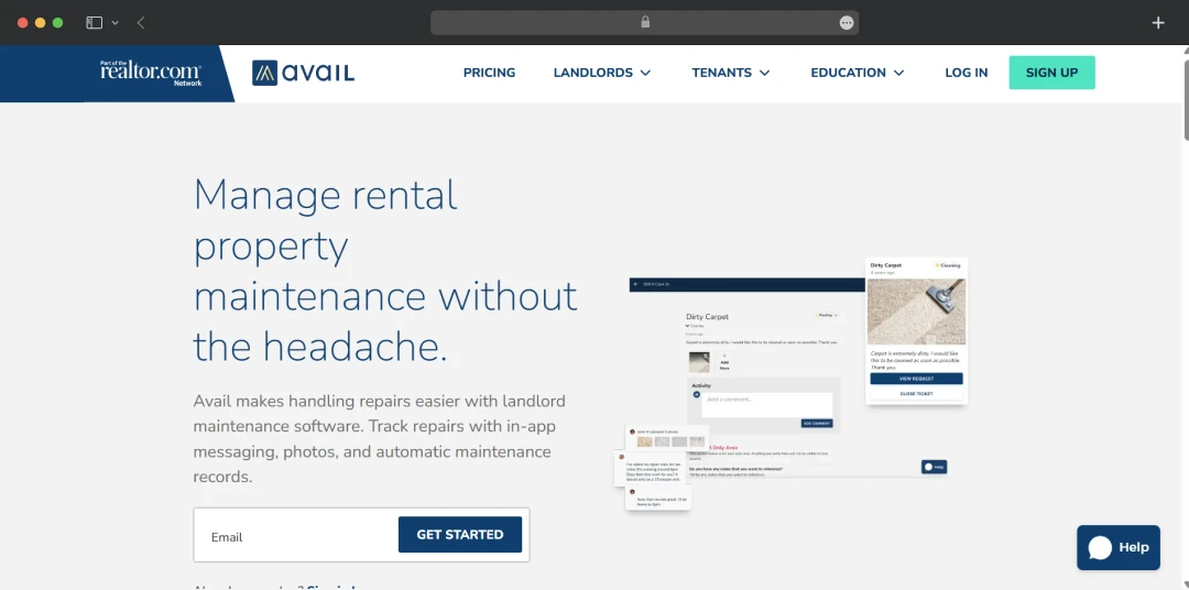 Avail maintenance tracking