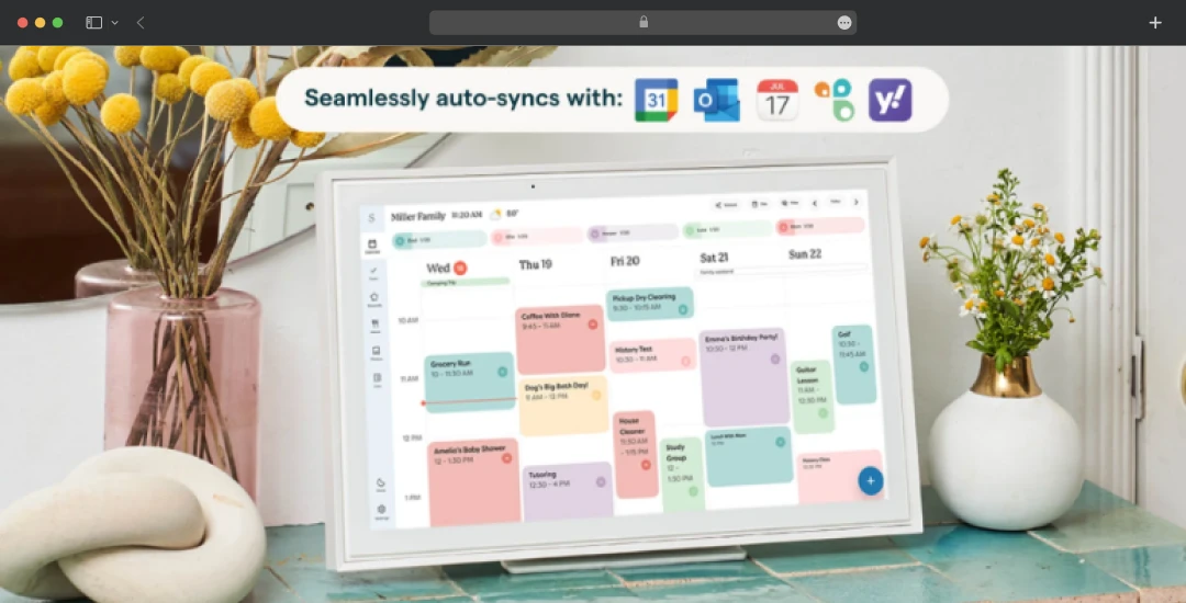 Skylight calendar color coding feature