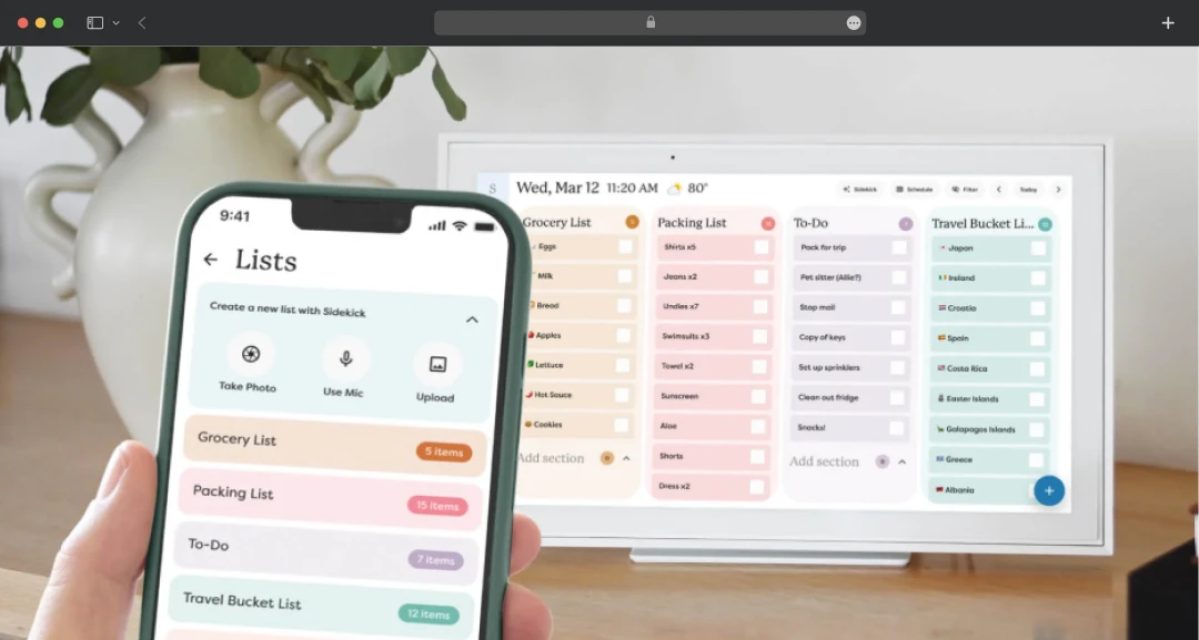 Skylight Calendar custom list feature