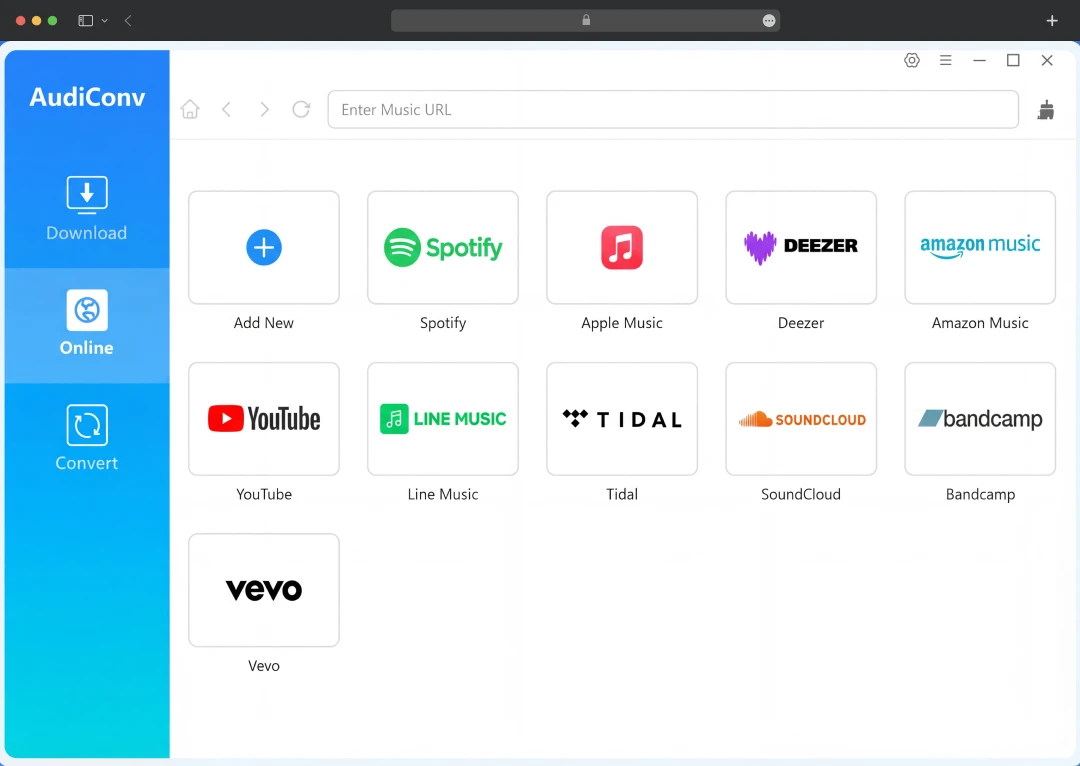 Install the AudiConv app