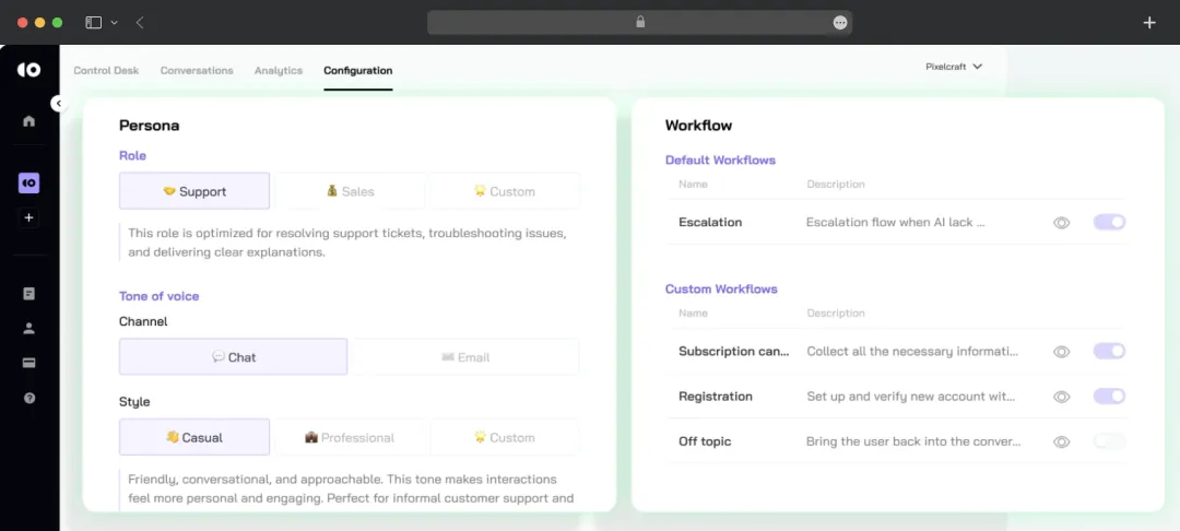 Set Up & Define Personality