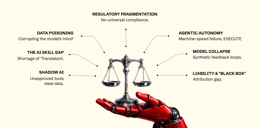 Risks and Challenges of AI Governance