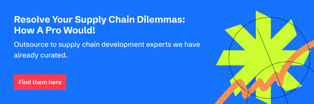 A CTA asking readers to outsource to supply chain development companies for expert services