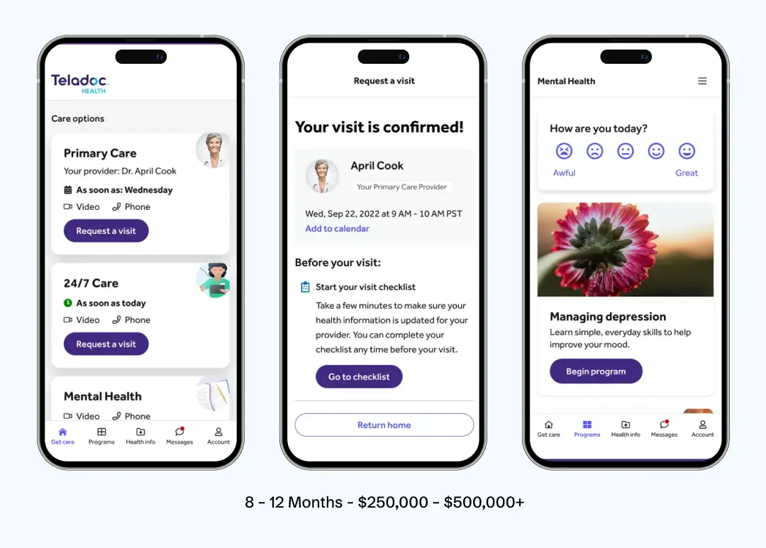 Teladoc Screens