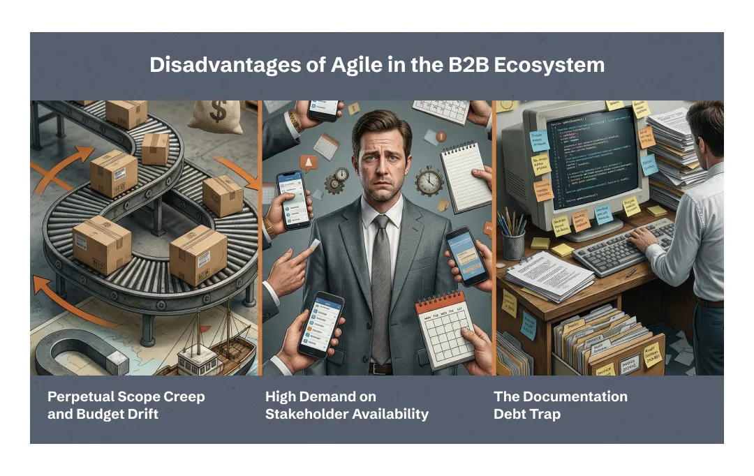 Disadvantages of  Agile Downside
