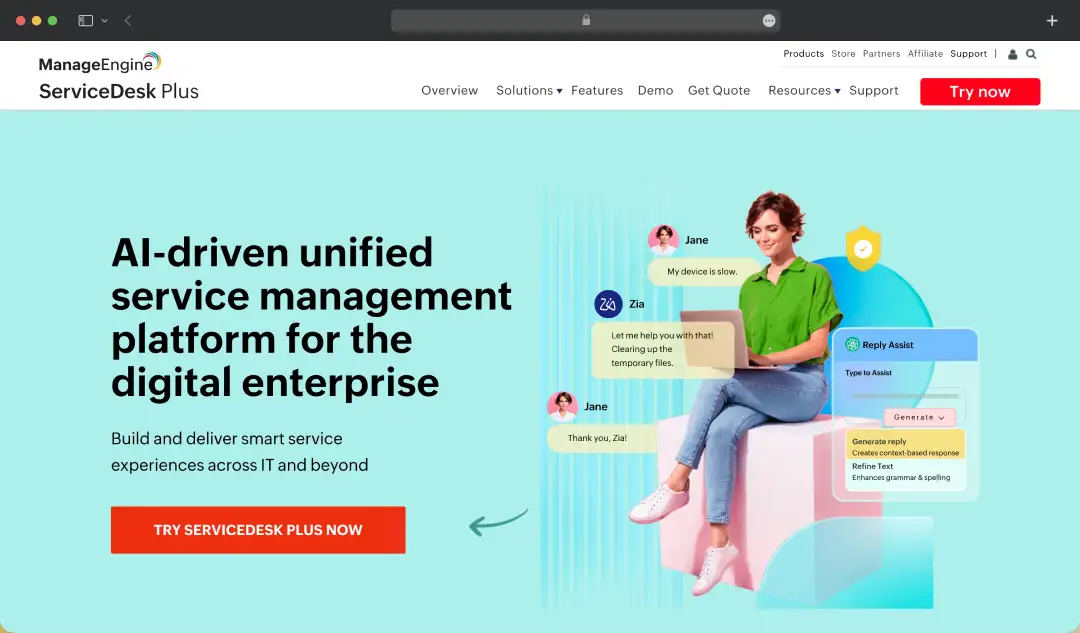 ManageEngine Service Desk Plus