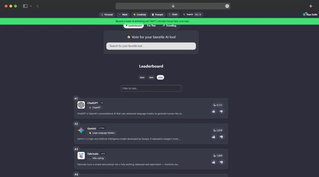 Community-Powered Leaderboard