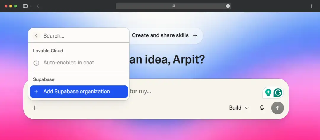 Instant Backend with Supabase & Native Integrations