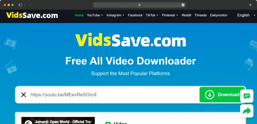 Paste the URL