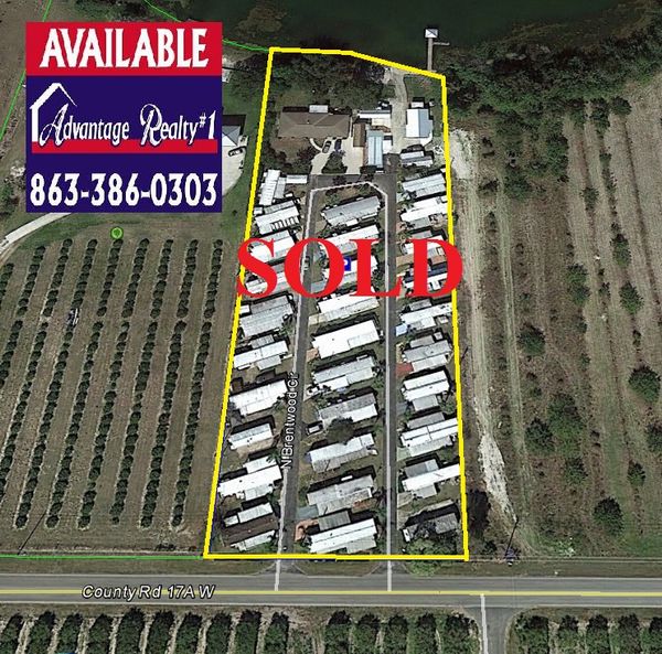 33 Spaces + home Waterfront 55+ community mobile home park for sale