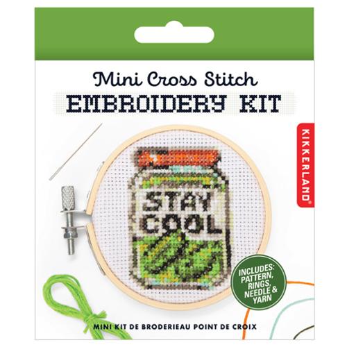 Mini Cross Stitch Pickle GG295 Kikkerland#1 at Moda Fabrics + Supplies