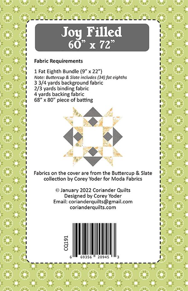 Joy Filled G CQ 191 Coriander Quilts1 at Moda Fabrics + Supplies