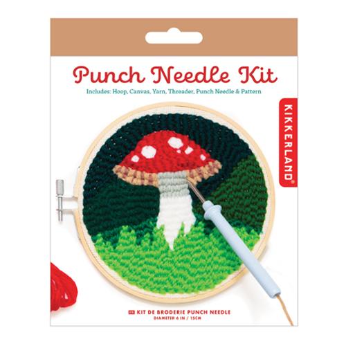 Punch Needle Kit Mushroom GG252 Kikkerland#1 at Moda Fabrics +