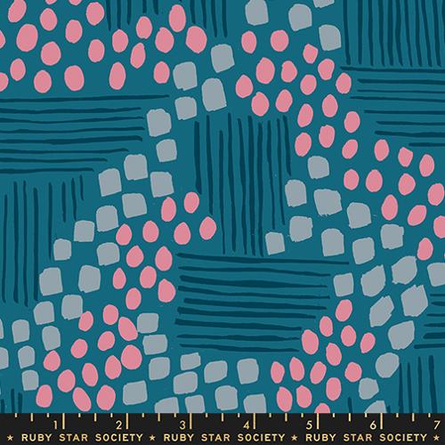 Reimagined Landscapes Teal RS6049 15 Ruby Star#1 at Moda Fabrics +