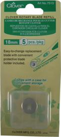 Clover 83866 Lama Rotante Di Ricambio 28 Mm – 2 Pezzi Con Protezione, Per Taglio Tessuti E Cucito