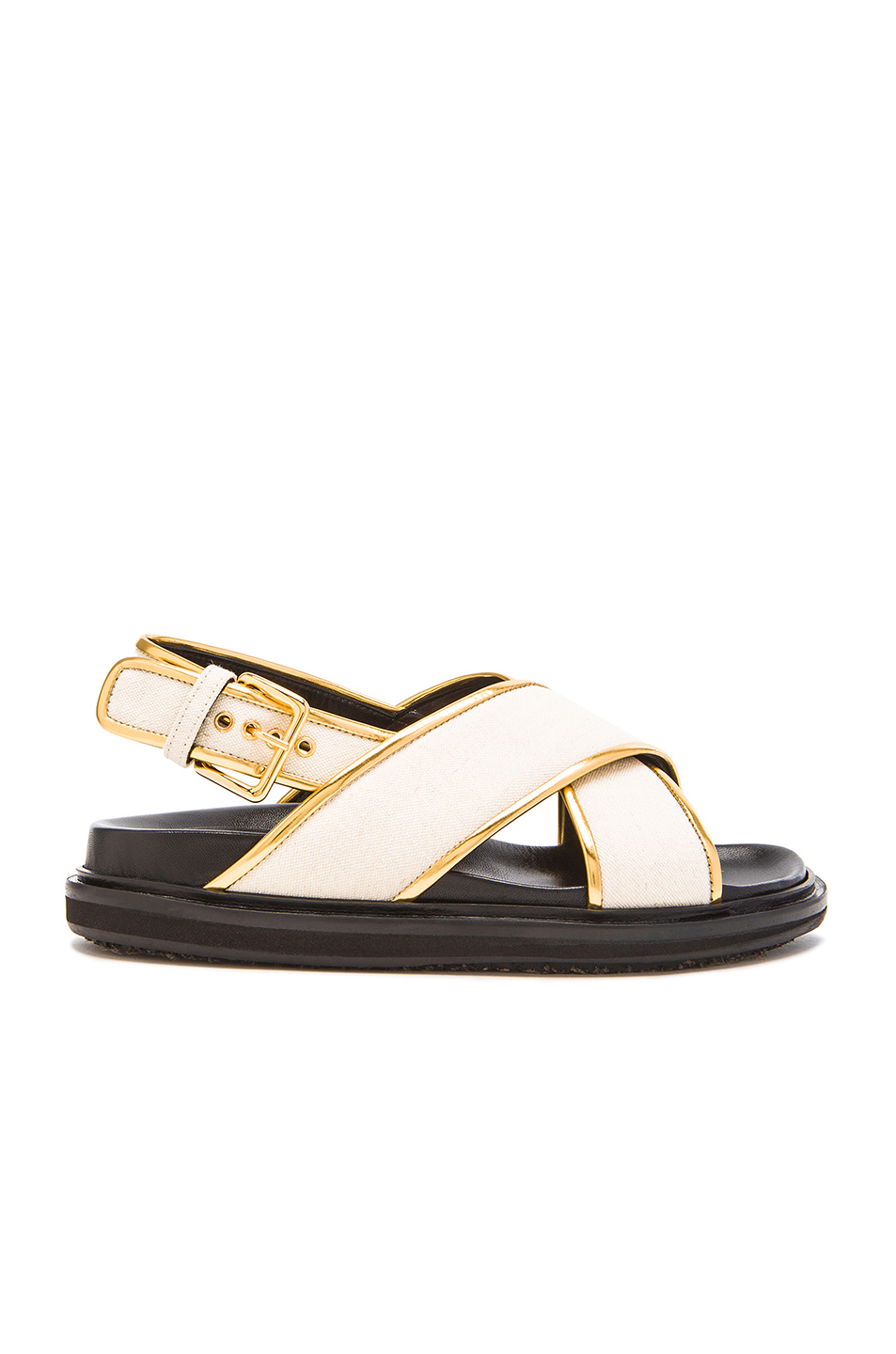 MARNI Chevron Canvas Sandals