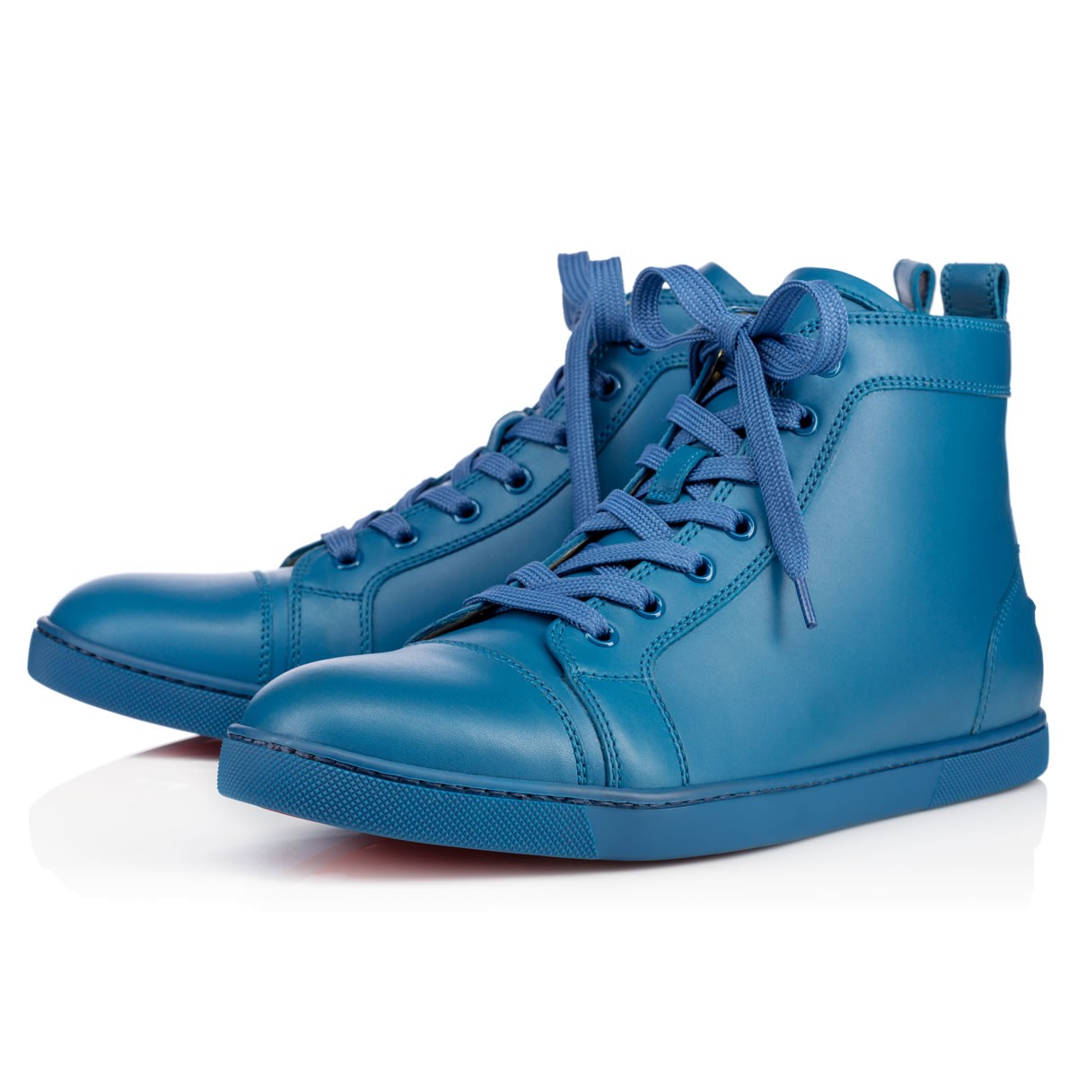 Artesur christian louboutin bip bip men s flat White Leather