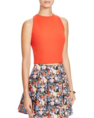 ALICE AND OLIVIA Ren Lace Embellished Top