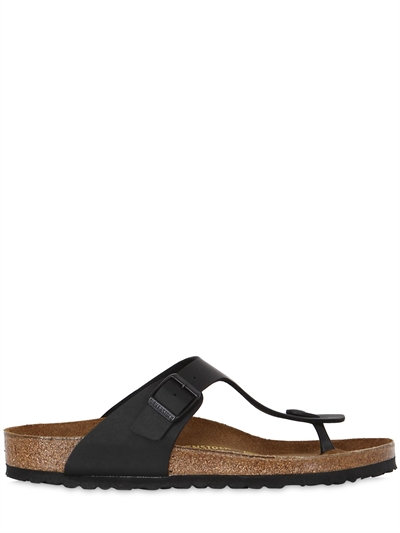 BIRKENSTOCK GIZEH LEATHER THONG SANDALS