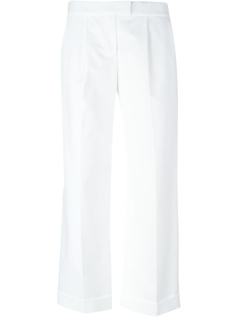 BOUTIQUE MOSCHINO turn-up hem cropped trousers