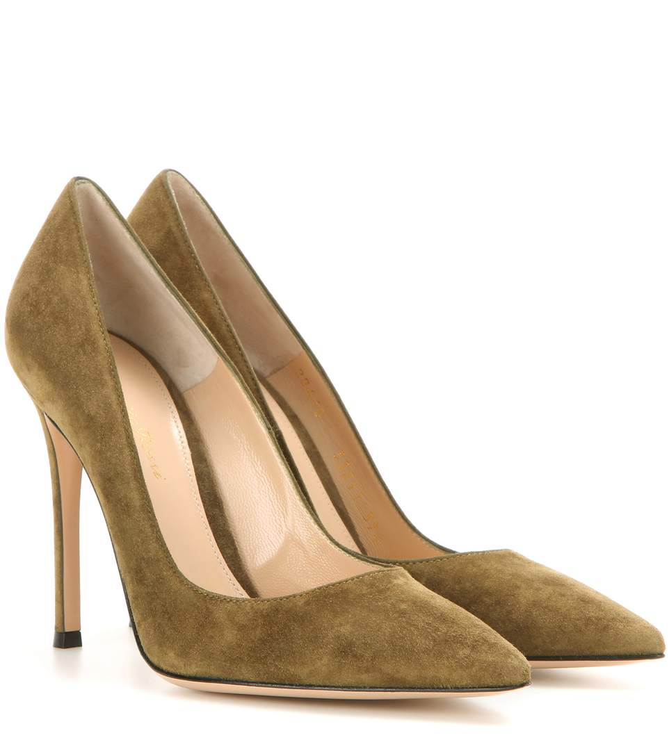 GIANVITO ROSSI Gianvito 105 Suede Pumps, Marais ModeSens