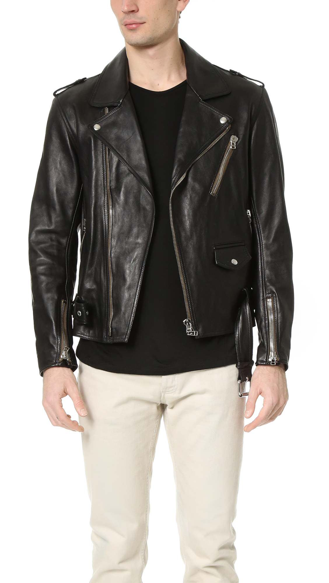 3.1 PHILLIP LIM Moto Jacket with Multi Zip Pocket
