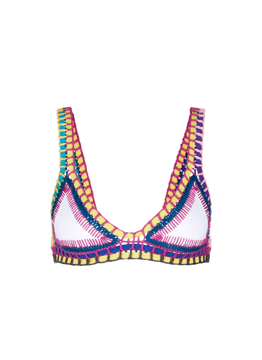 KIINI 'Yaz' hand crochet triangle bikini top