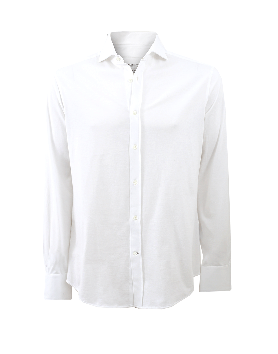 BRUNELLO CUCINELLI Jersey Button Down Shirt