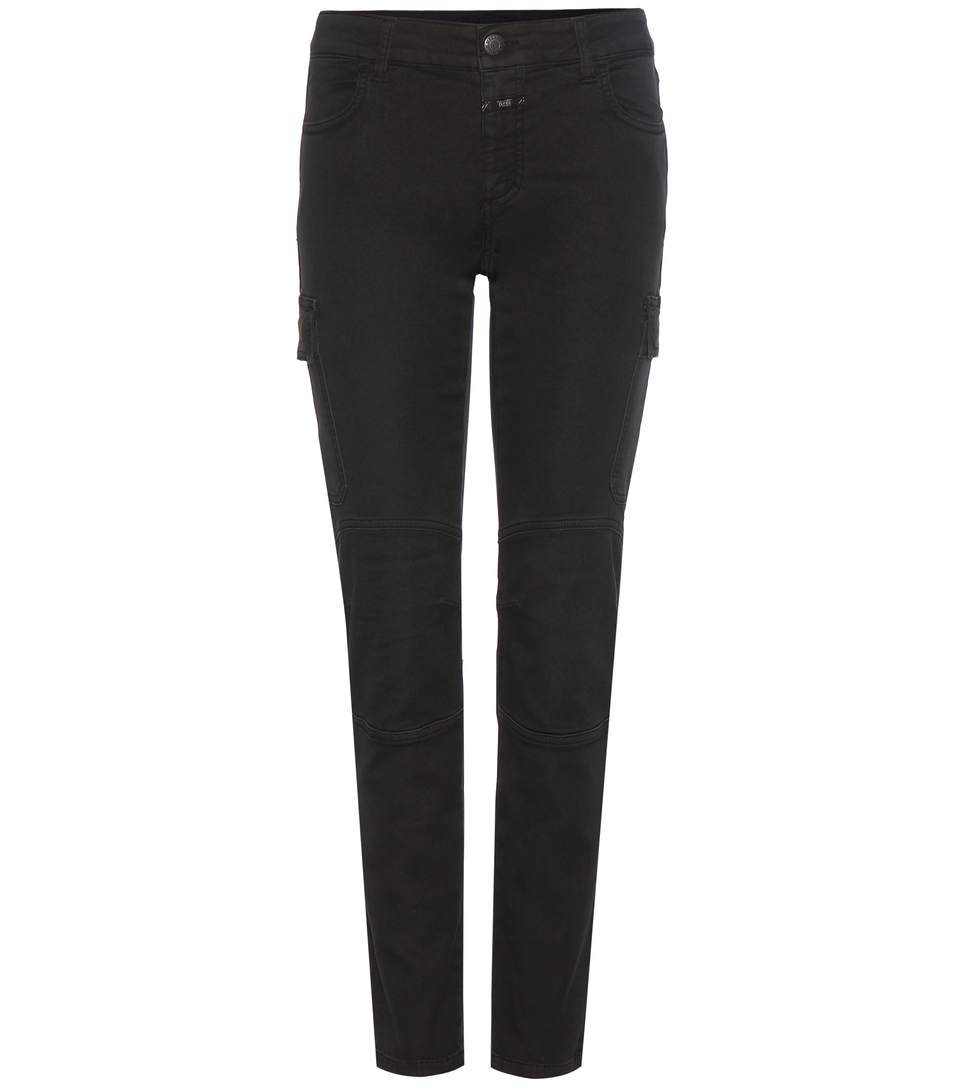 CLOSED ROBYN MID-RISE CROPPED SLIM TROUSERS