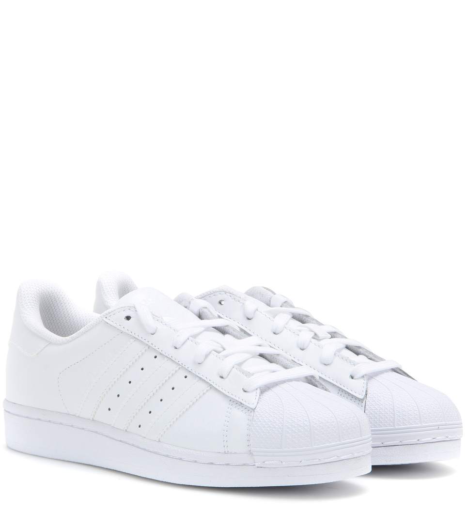ADIDAS ORIGINALS SUPERSTAR FOUNDATION LEATHER SNEAKERS