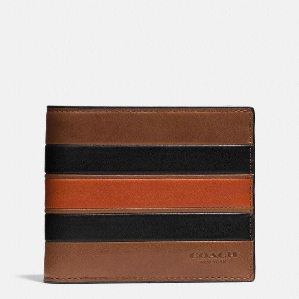 COACH COACH 3-IN-1 WALLET WITH VARSITY STRIPE - MEN'S