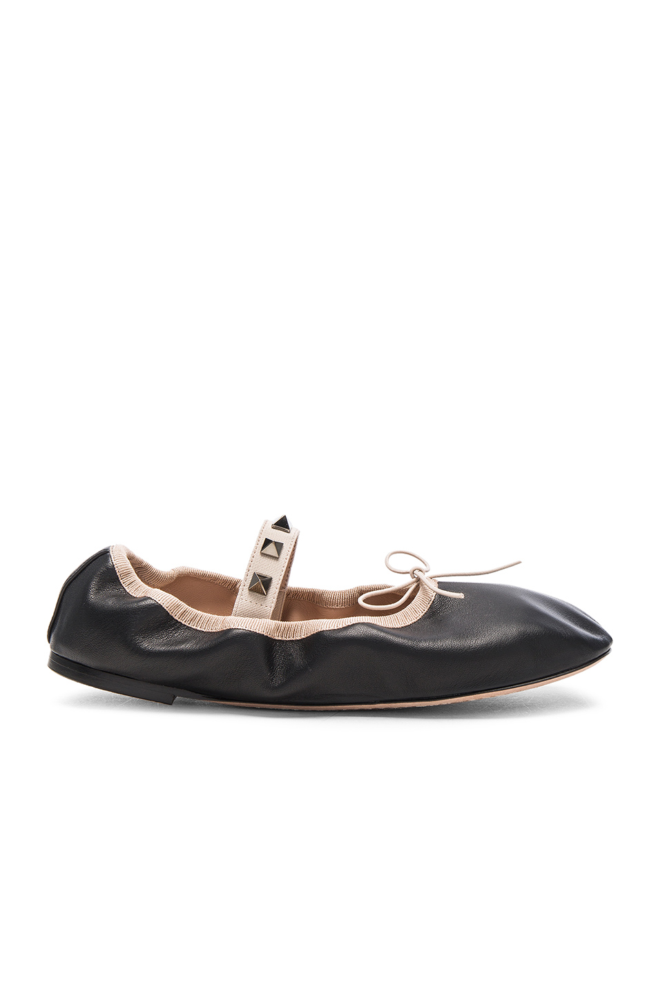 valentino rockstud ballerina flats sale