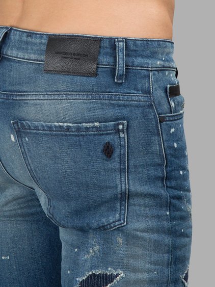 MARCELO BURLON COUNTY OF MILAN MARCELO BURLON - COUNTY OF MILAN MEN'S BLUE JEANS