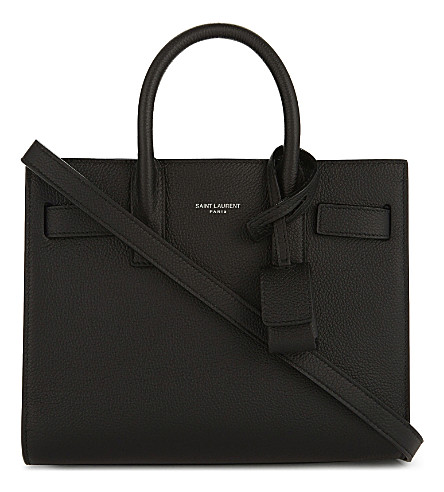 SAINT LAURENT Sac de Jour nano grained leather tote