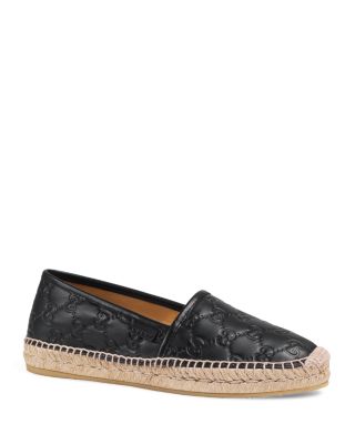 GUCCI Women's Pilar Leather Espadrille Flats