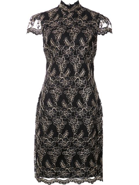 ALICE AND OLIVIA floral lace dress