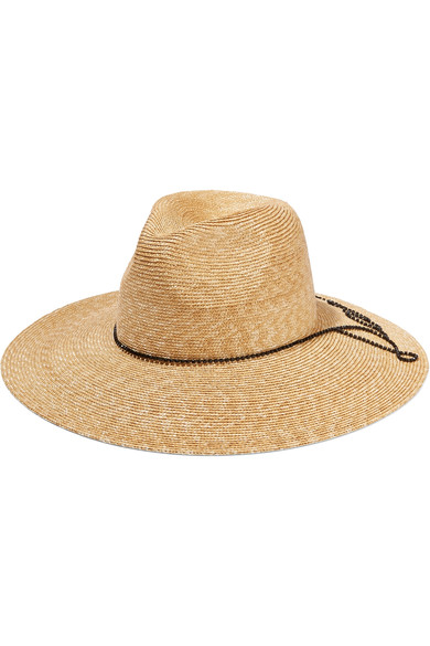 EUGENIA KIM Emmanuelle crystal-embellished straw sunhat