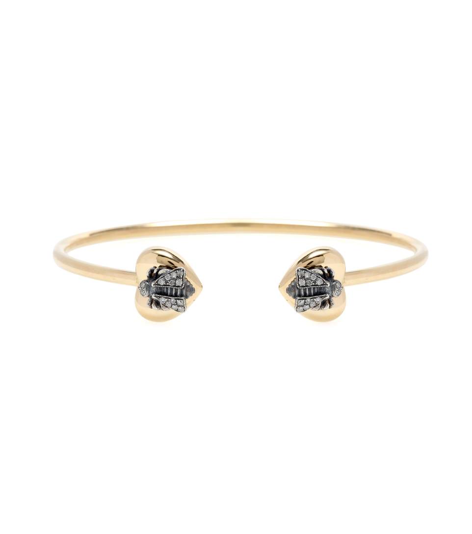 GUCCI Le Marché des Merveilles 18kt yellow gold bracelet with diamonds