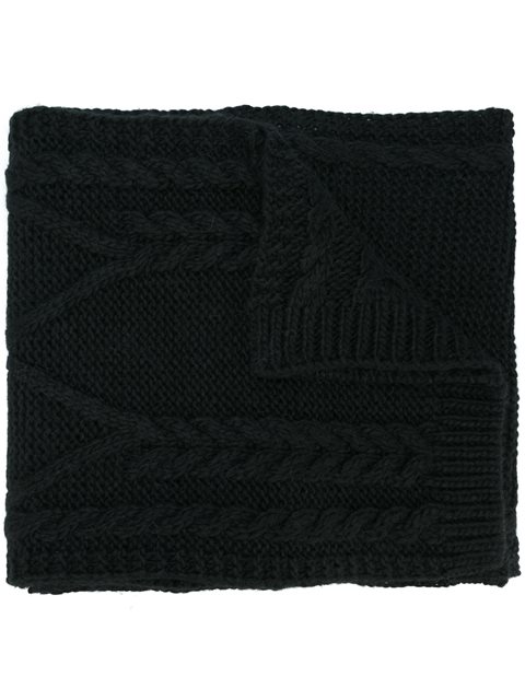 MONCLER CABLE KNIT SCARF