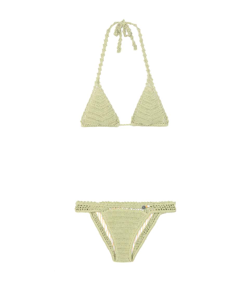 SHE MADE ME Essential crochet triangle bikini