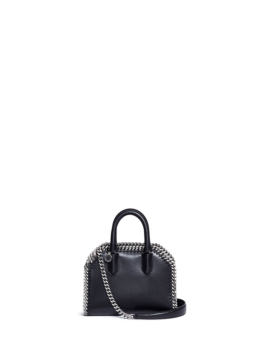 3 Stores STELLA MCCARTNEY Falabella Mini Box TopHandle Satchel Bag
