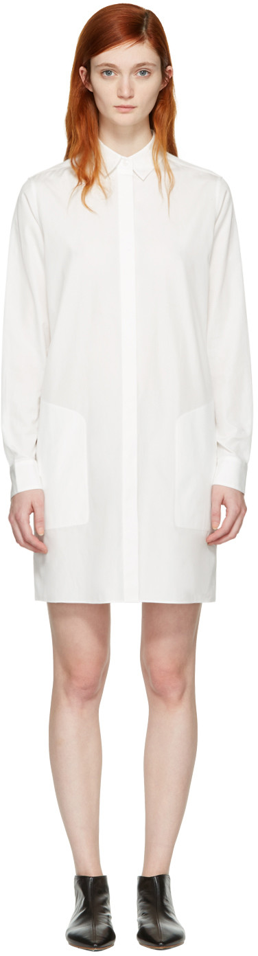 ACNE STUDIOS White Sike Shirt Dress