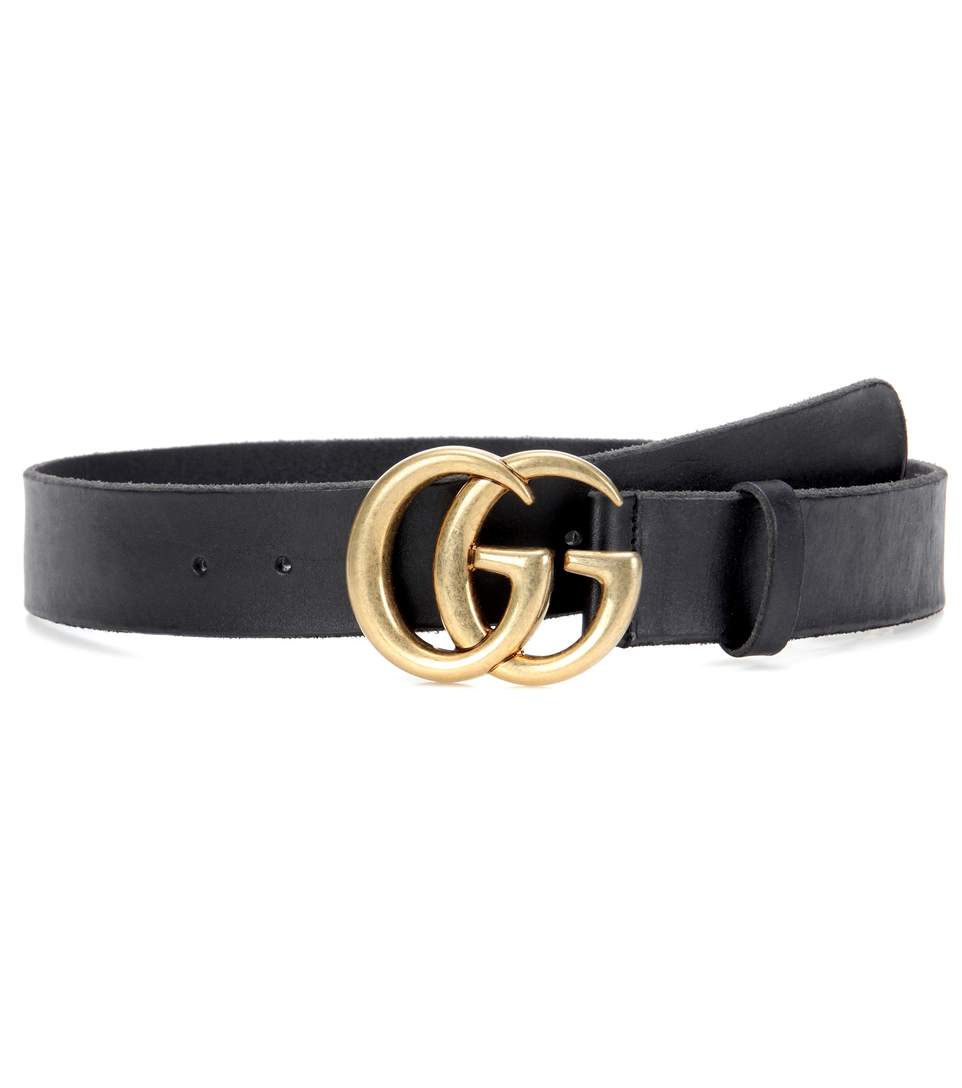 Shop Designer Gucci Womens Gg Leather Belt For Women | ModeSens