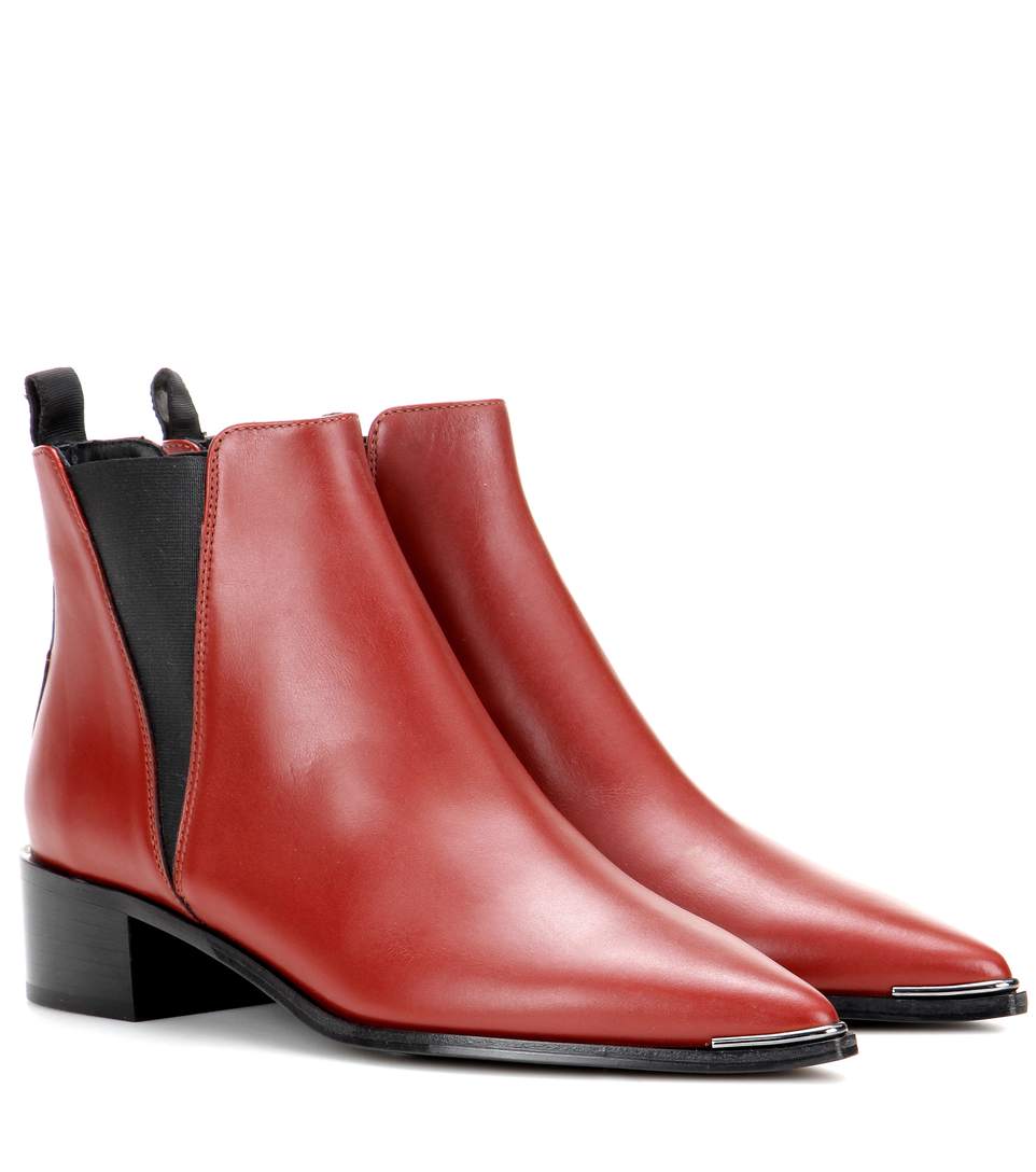 ACNE STUDIOS JENSEN LEATHER ANKLE BOOTS