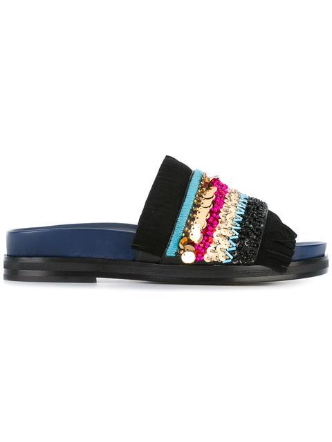 tory burch black slide sandals