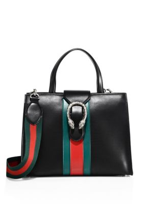 GUCCI Medium Dionysus Leather Top-Handle Bag