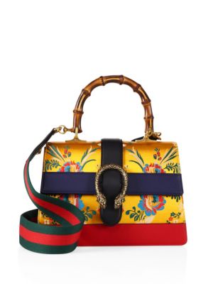GUCCI Dionysus Brocade & Leather Top-Handle Bag