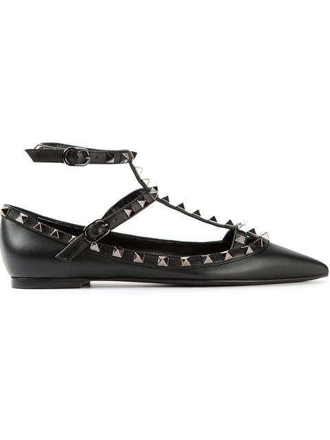 VALENTINO GARAVANI 'Rockstud' Ballerinas