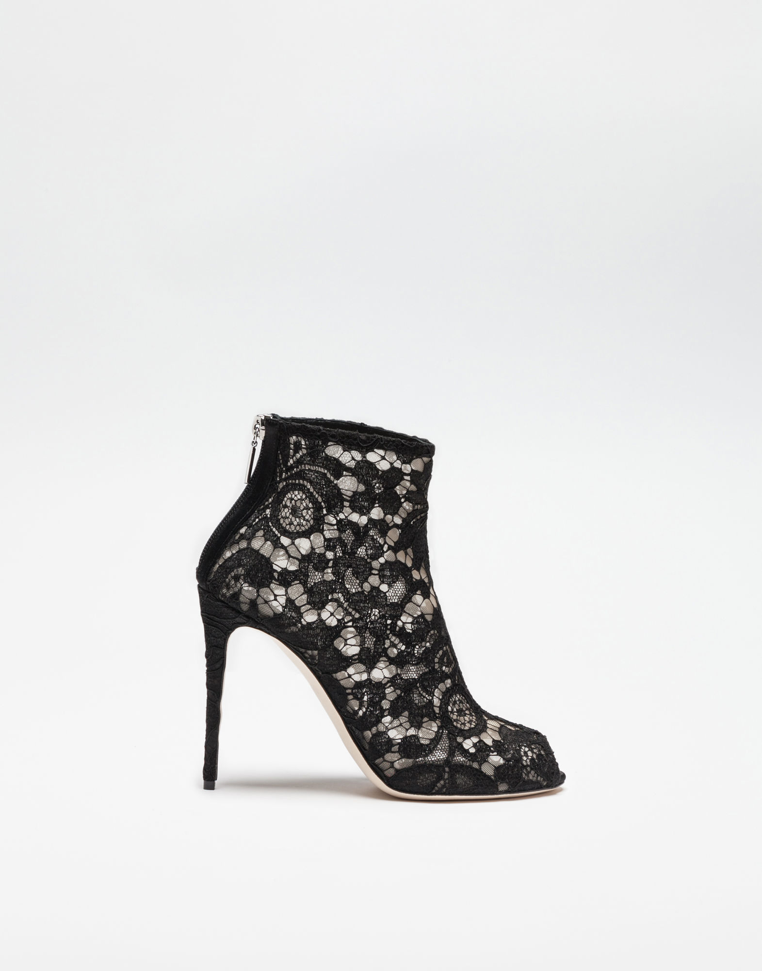 DOLCE & GABBANA BOOTS IN LACE, BLACK | ModeSens