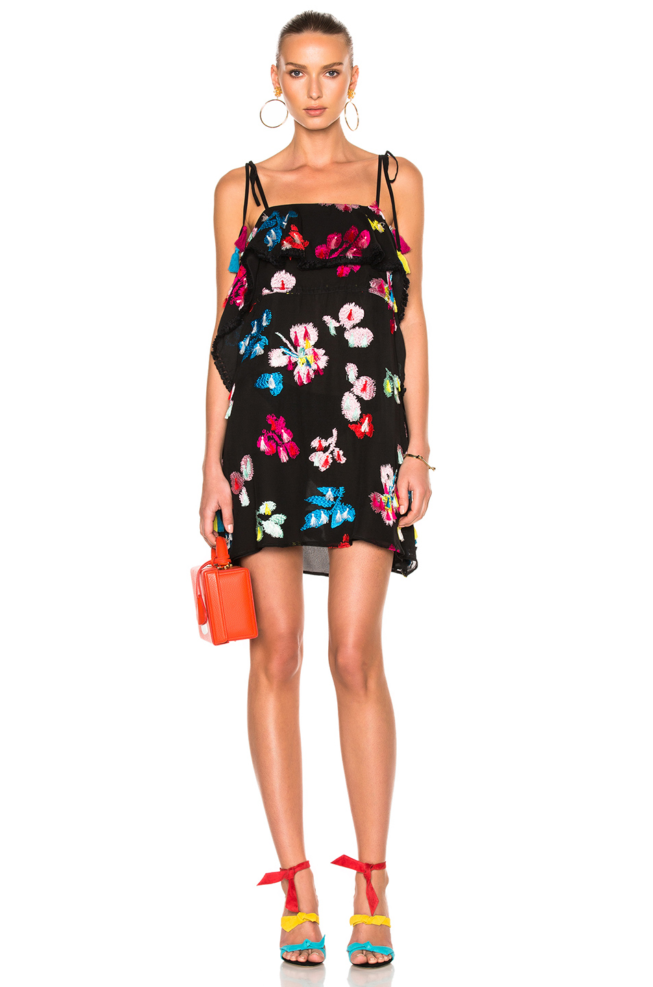 TANYA TAYLOR Tassel Georgette Gabriella Dress